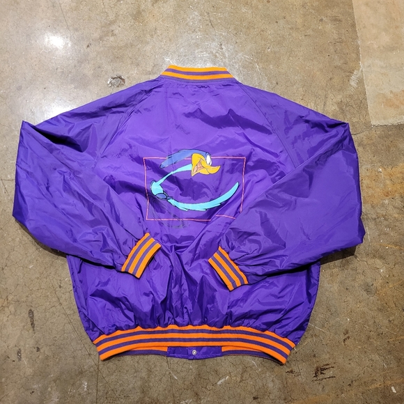 Rare 1997 Looney Tunes x Fed Ex Track Bomber Jacket - Large - Picture 7 of 8